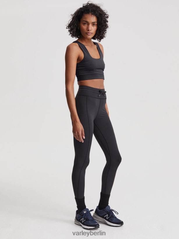 Varley Let's Go, hohe Leggings mit Kordelzug, 25 Zoll Frauen B2X2PN366 Schwarz Bekleidung