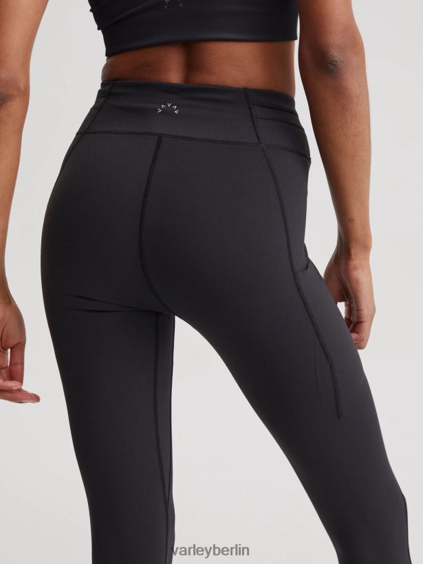Varley Let's Go, hohe Leggings mit Kordelzug, 25 Zoll Frauen B2X2PN366 Schwarz Bekleidung