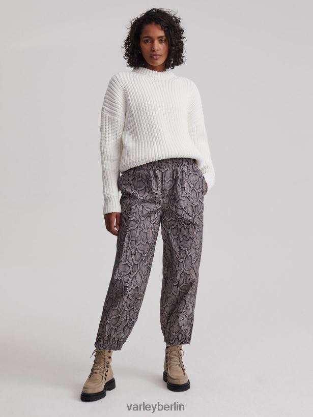 Varley Hamilton-Hose Frauen B2X2PN376 Silberne Pythonschlange Bekleidung
