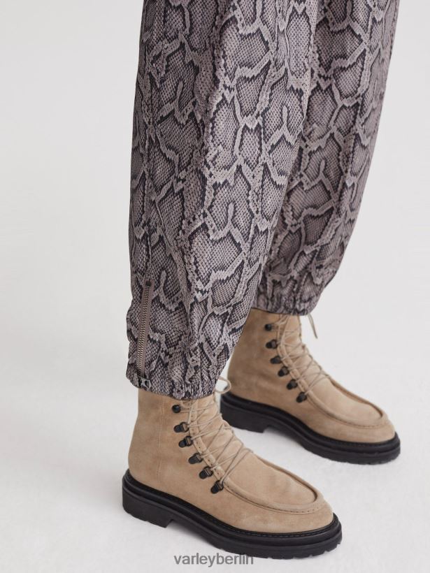 Varley Hamilton-Hose Frauen B2X2PN376 Silberne Pythonschlange Bekleidung