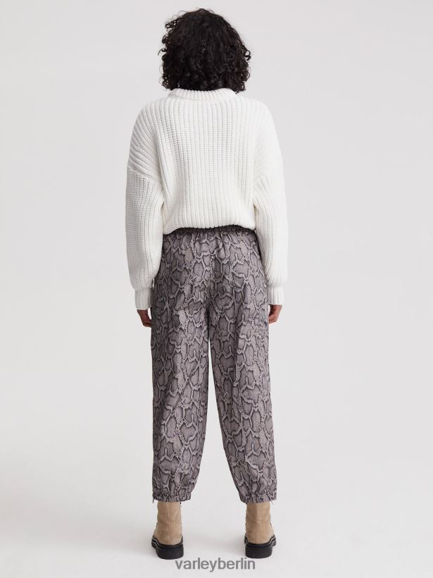 Varley Hamilton-Hose Frauen B2X2PN376 Silberne Pythonschlange Bekleidung