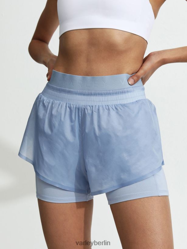 Varley Fresno kurz Frauen B2X2PN404 Zen-Blau Bekleidung