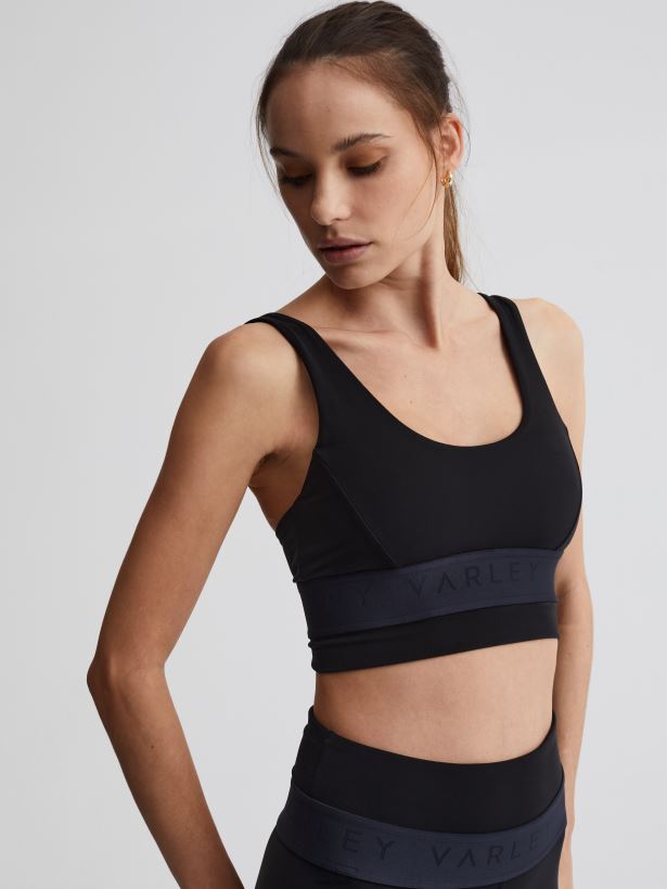 Varley Lass uns den Dartmouth-BH bewegen Frauen B2X2PN246 Schwarz Bekleidung