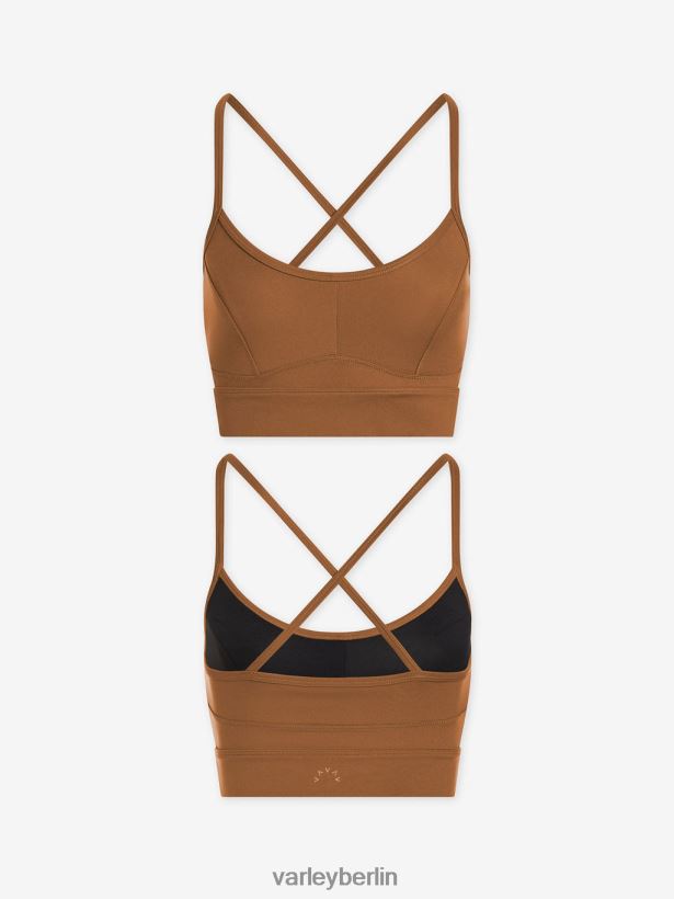 Varley Lass uns den Irena-BH bewegen Frauen B2X2PN20 goldene Bronze Bekleidung