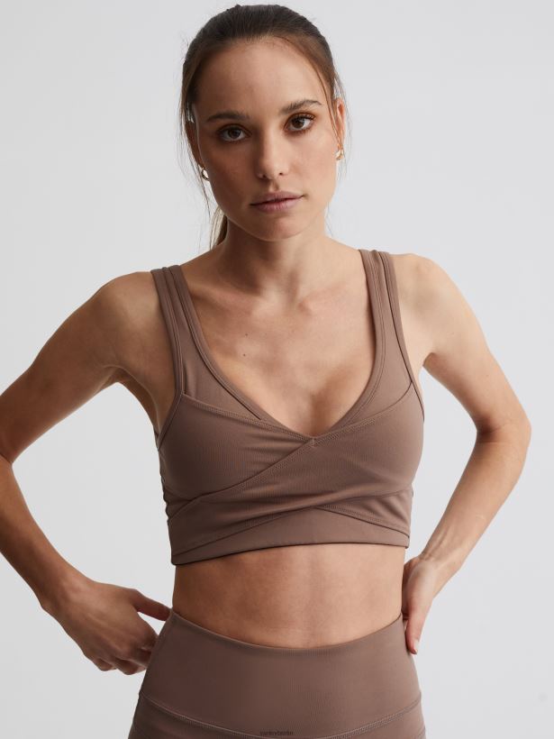 Varley Lass uns den Kellam-BH bewegen Frauen B2X2PN26 tiefes Taupe Bekleidung