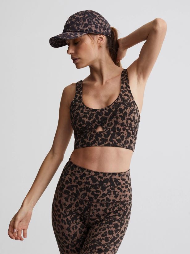 Varley Lass uns gehen, Staunton-BH Frauen B2X2PN172 Kupfer verschwommenes Tier Bekleidung