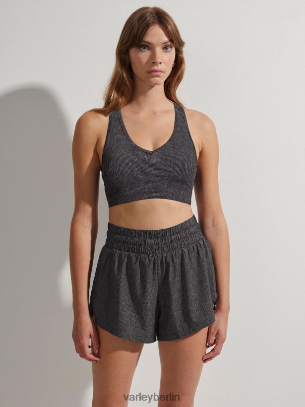 Varley Lass uns in den Park gehen, BH Frauen B2X2PN129 schwarze Gitterschlange Bekleidung