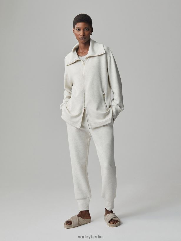 Varley Adair-Jacke mit durchgehendem Reißverschluss Frauen B2X2PN112 Elfenbeinmergel Bekleidung