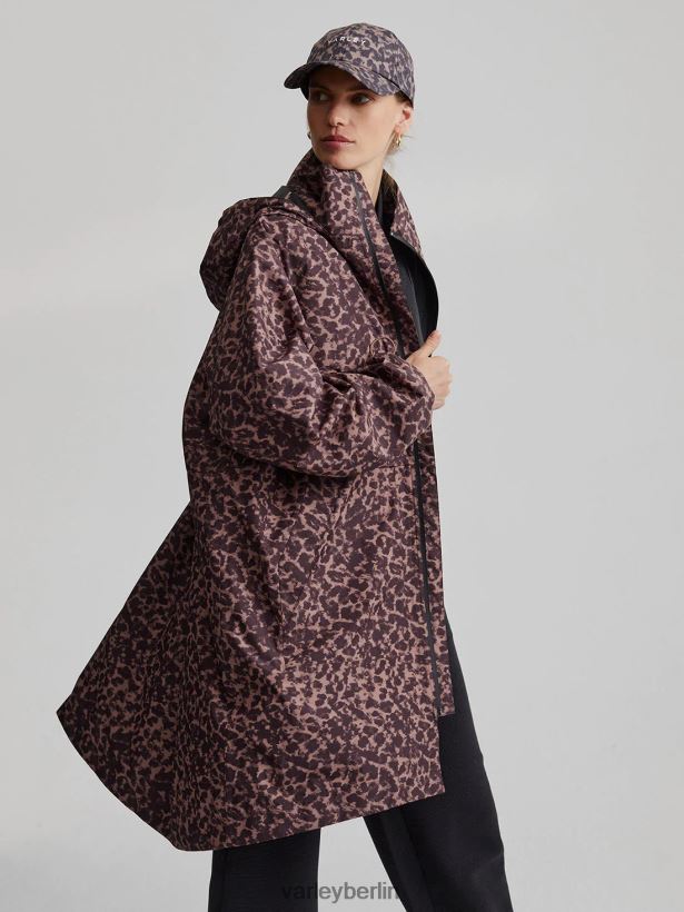 Varley Cavanagh 2.0 Regenjacke Frauen B2X2PN417 Kupfer verschwommenes Tier Bekleidung
