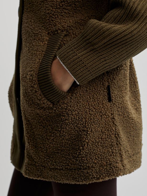 Varley Elliot-Jacke Frauen B2X2PN460 dunkles Oliv Bekleidung