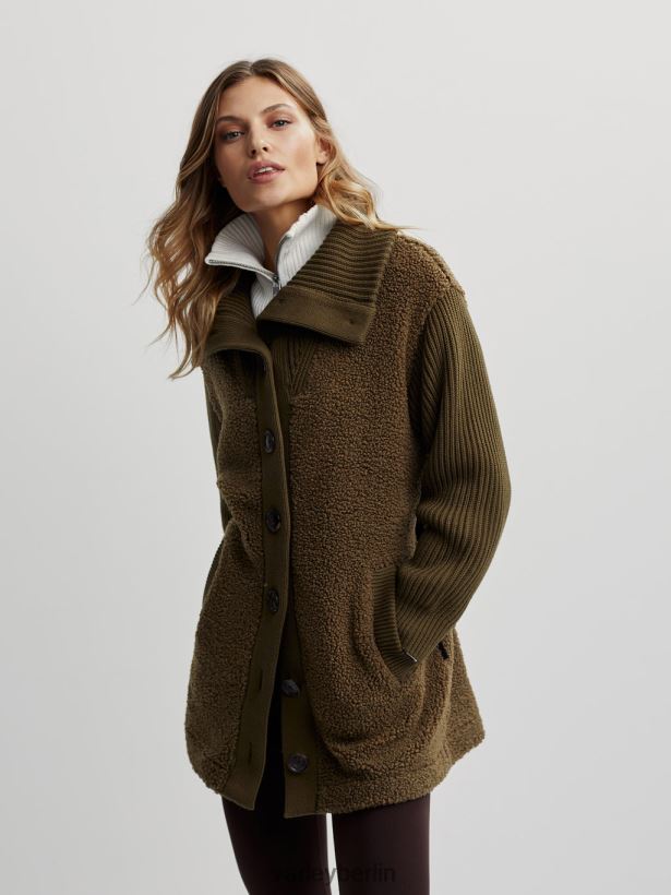 Varley Elliot-Jacke Frauen B2X2PN460 dunkles Oliv Bekleidung