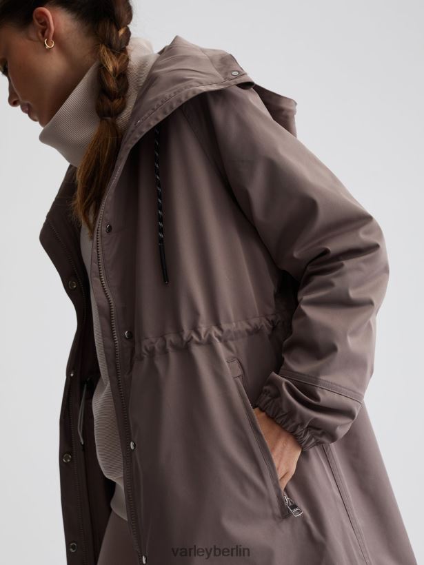 Varley Grove langer Parka Frauen B2X2PN455 Eisen Bekleidung