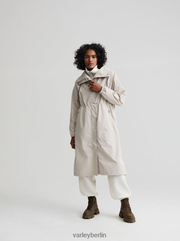 Varley Grove langer Parka Frauen B2X2PN456 Silberstreif Bekleidung