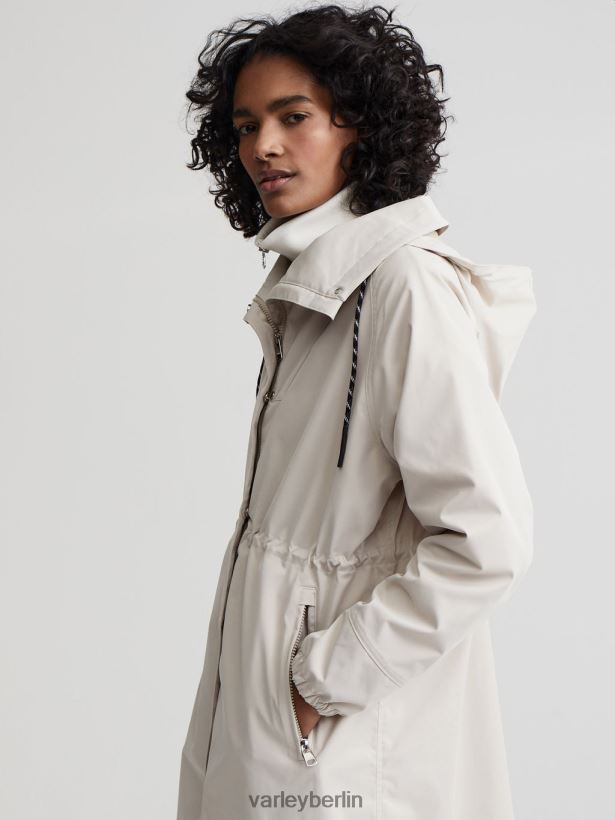 Varley Grove langer Parka Frauen B2X2PN456 Silberstreif Bekleidung