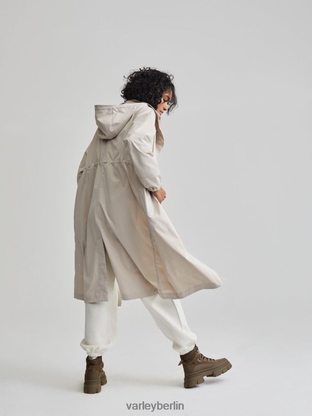 Varley Grove langer Parka Frauen B2X2PN456 Silberstreif Bekleidung