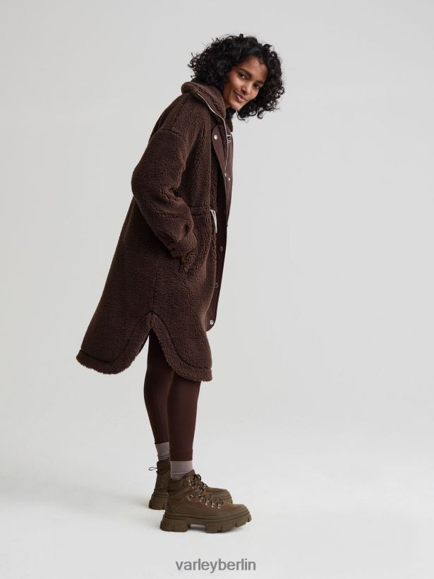 Varley Jones Mantel Frauen B2X2PN439 Kaffeebohne Bekleidung