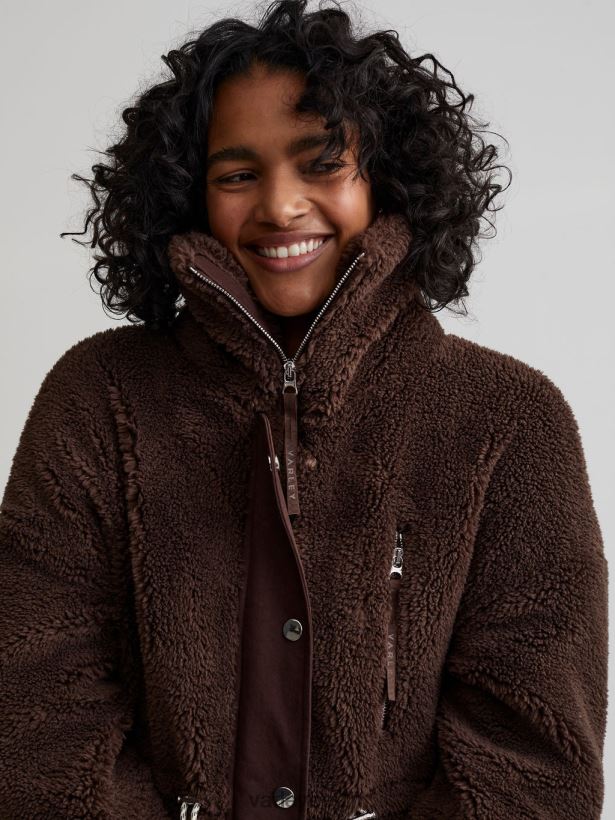 Varley Jones Mantel Frauen B2X2PN439 Kaffeebohne Bekleidung