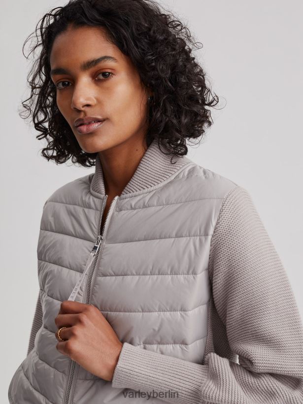 Varley Larkin-Jacke Frauen B2X2PN418 Mondgrau Bekleidung