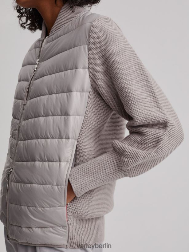 Varley Larkin-Jacke Frauen B2X2PN418 Mondgrau Bekleidung