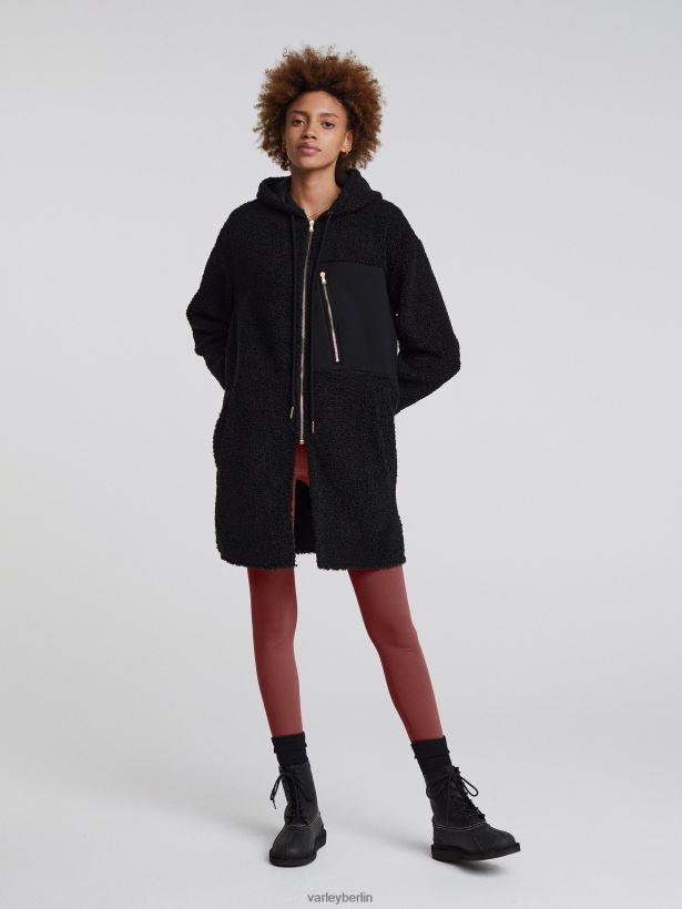 Varley Olympus-Mantel Frauen B2X2PN471 Schwarz Bekleidung