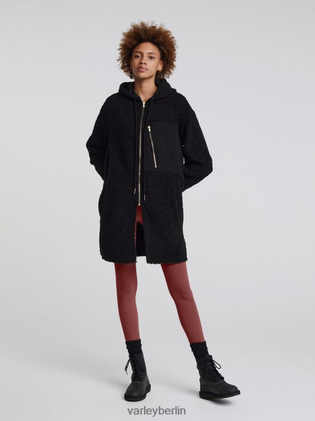 Varley Olympus-Mantel Frauen B2X2PN471 Schwarz Bekleidung