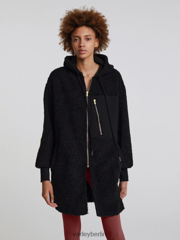 Varley Olympus-Mantel Frauen B2X2PN471 Schwarz Bekleidung