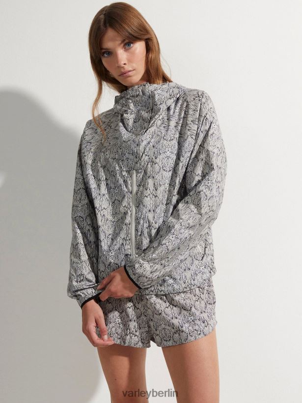 Varley Terrassen-Laufjacke mit Aufdruck Frauen B2X2PN413 gespiegelte Schlange Bekleidung