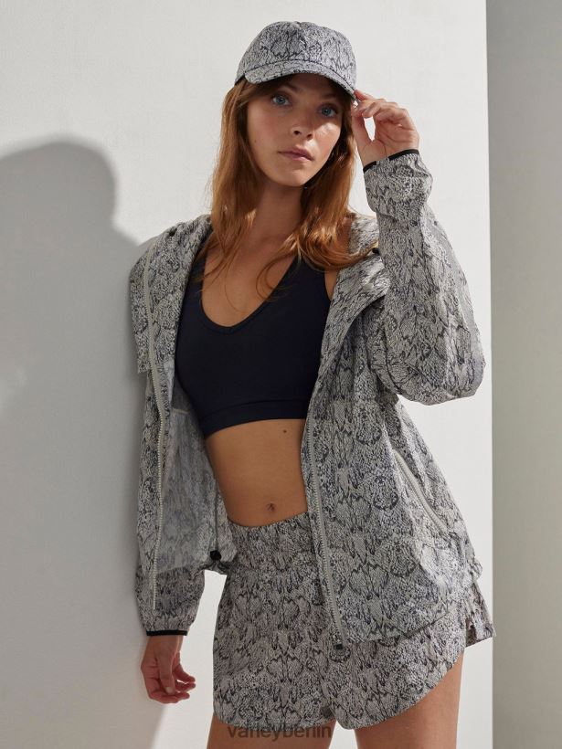 Varley Terrassen-Laufjacke mit Aufdruck Frauen B2X2PN413 gespiegelte Schlange Bekleidung