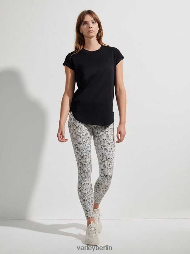 Varley Jade nahtloses T-Shirt Frauen B2X2PN122 Schwarz Bekleidung