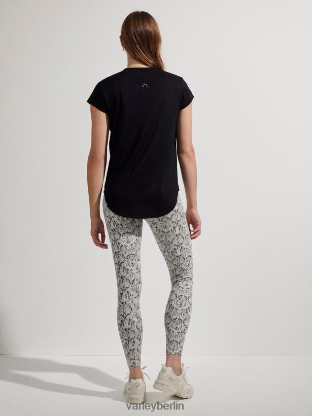 Varley Jade nahtloses T-Shirt Frauen B2X2PN122 Schwarz Bekleidung