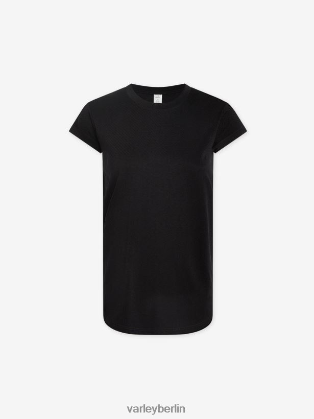 Varley Jade nahtloses T-Shirt Frauen B2X2PN122 Schwarz Bekleidung