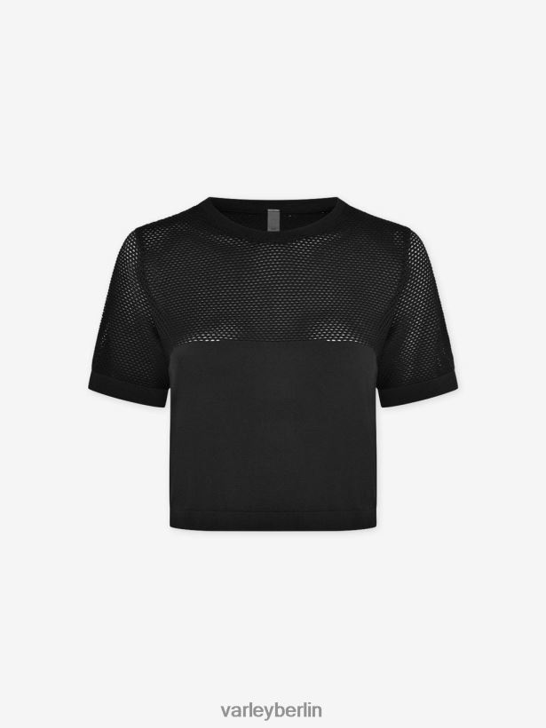 Varley Kurzes Paden-T-Shirt Frauen B2X2PN251 Schwarz Bekleidung