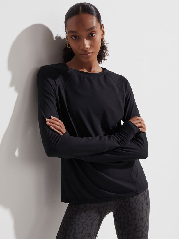 Varley Bradford Active Top Frauen B2X2PN242 Schwarz Bekleidung