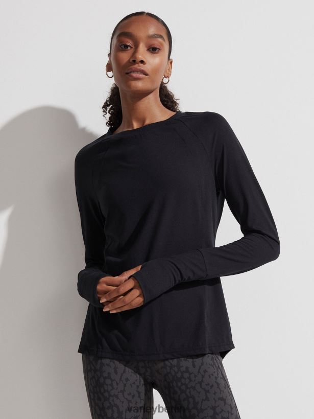 Varley Bradford Active Top Frauen B2X2PN242 Schwarz Bekleidung