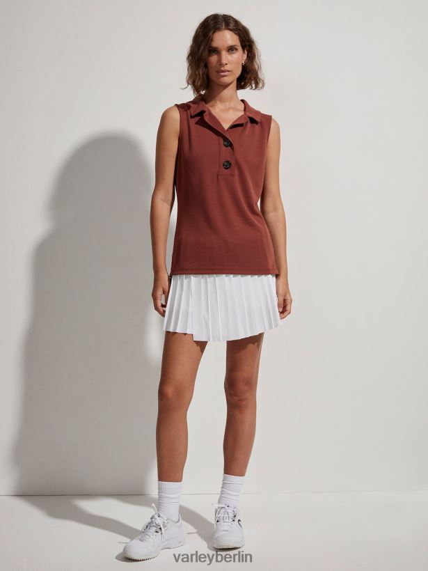 Varley Caine ärmelloses Polo Frauen B2X2PN138 Siena Bekleidung