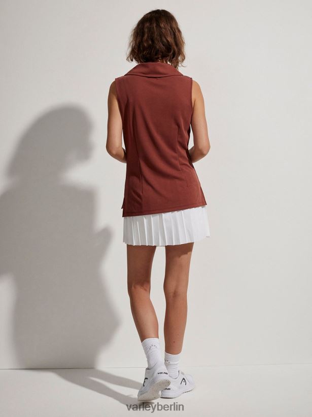 Varley Caine ärmelloses Polo Frauen B2X2PN138 Siena Bekleidung