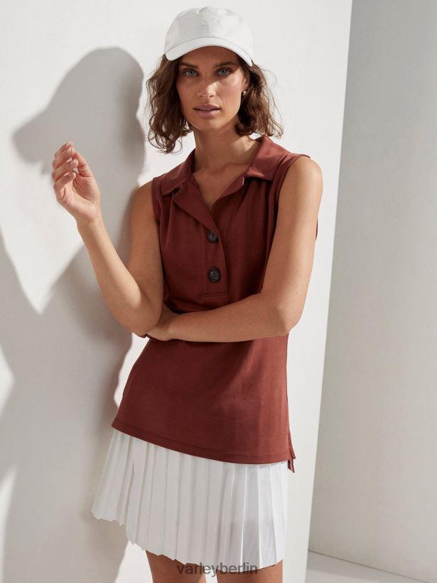 Varley Caine ärmelloses Polo Frauen B2X2PN138 Siena Bekleidung