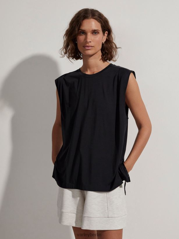 Varley Calgary kastenförmiger Tank Frauen B2X2PN115 Schwarz Bekleidung