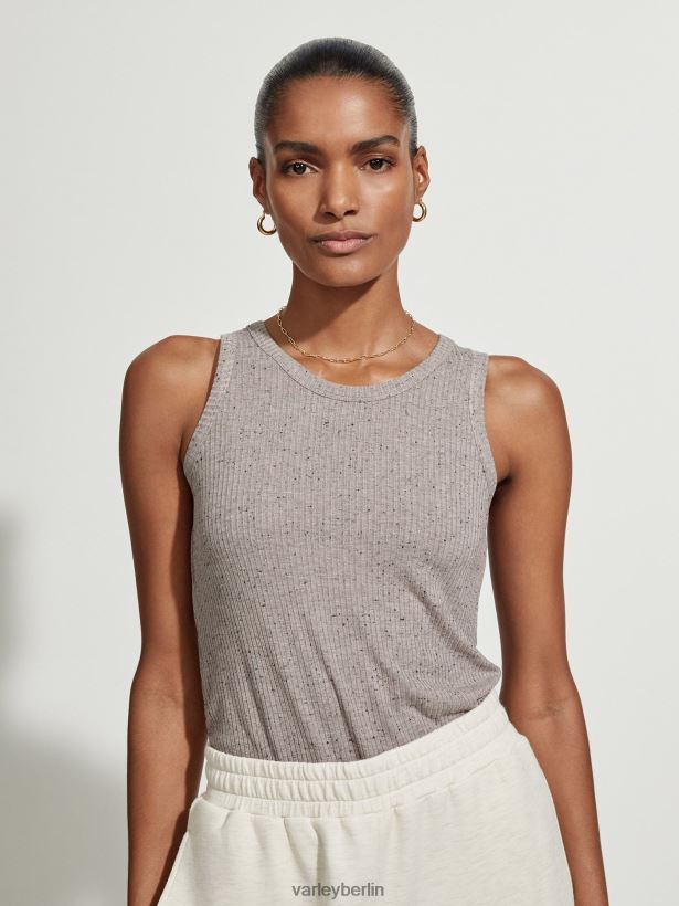 Varley Eliza Tank Frauen B2X2PN98 tief taupefarbener Fleck Bekleidung