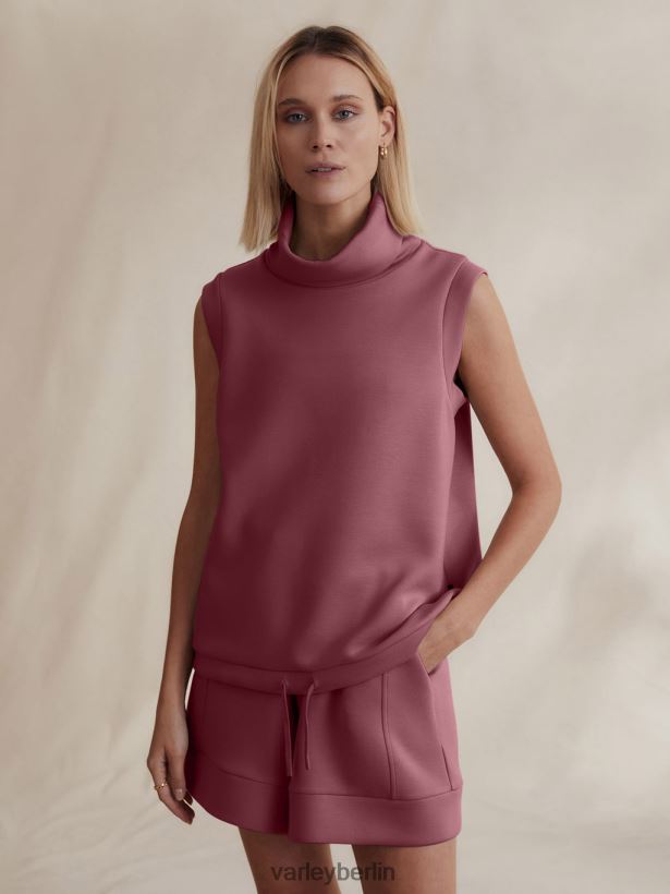 Varley Leigh-Tanktop mit hohem Kragen Frauen B2X2PN35 wilder Rhabarber Bekleidung