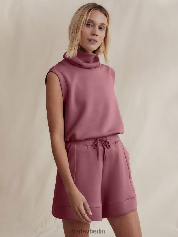 Varley Leigh-Tanktop mit hohem Kragen Frauen B2X2PN35 wilder Rhabarber Bekleidung