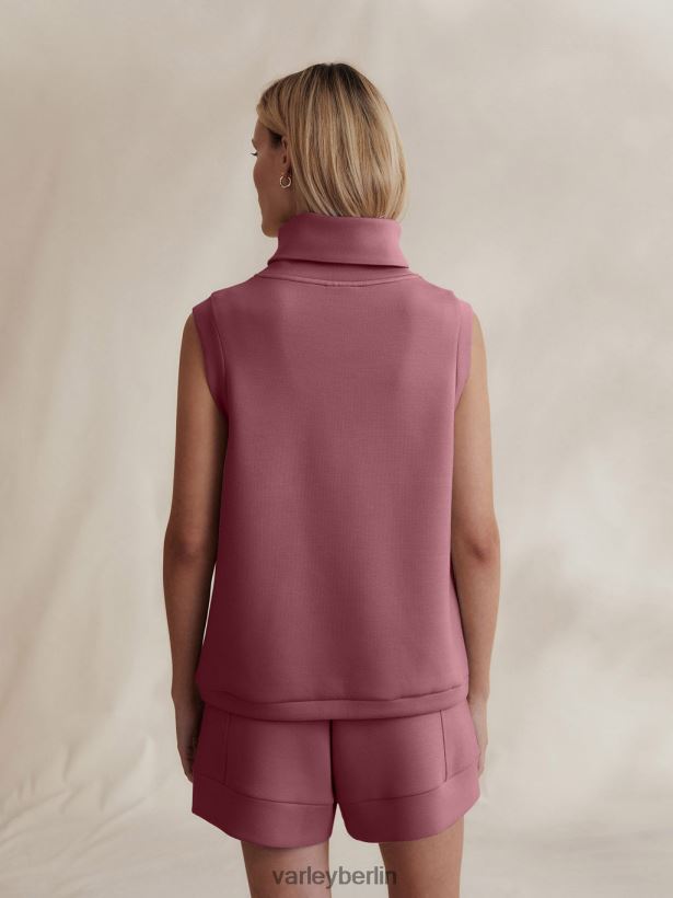 Varley Leigh-Tanktop mit hohem Kragen Frauen B2X2PN35 wilder Rhabarber Bekleidung