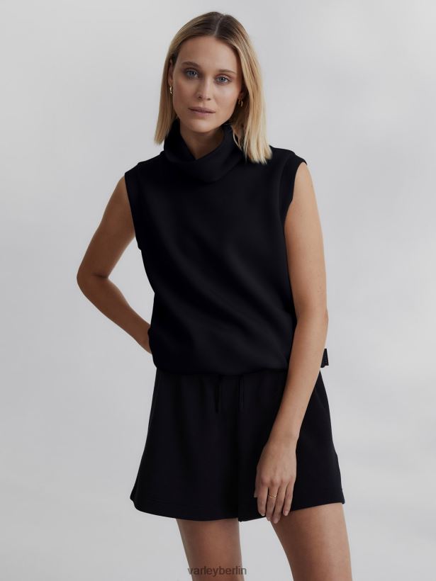 Varley Leigh-Tanktop mit hohem Kragen Frauen B2X2PN36 Schwarz Bekleidung