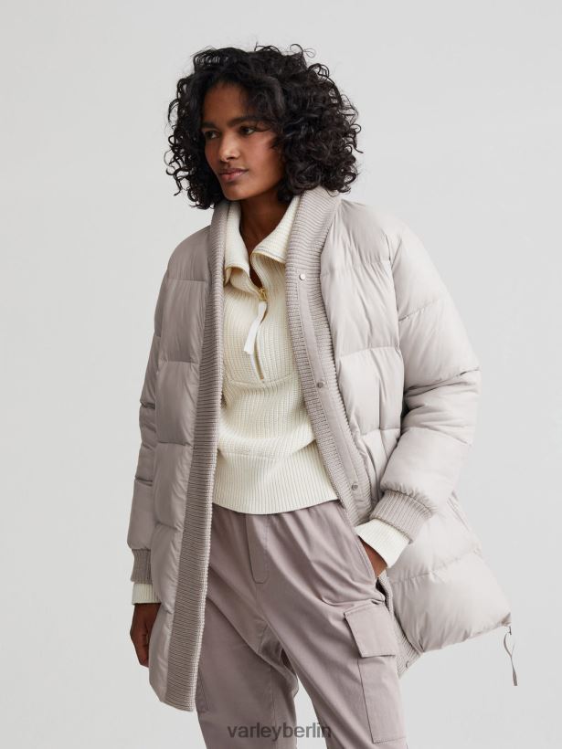 Varley Baldwin-Puffermantel Frauen B2X2PN443 Silberstreif Bekleidung