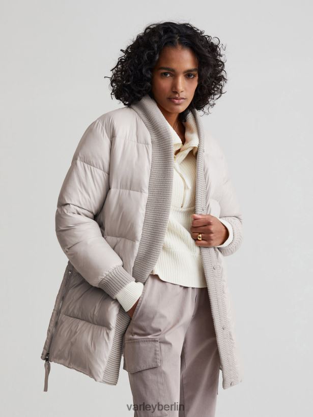 Varley Baldwin-Puffermantel Frauen B2X2PN443 Silberstreif Bekleidung