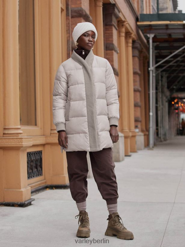 Varley Baldwin-Puffermantel Frauen B2X2PN443 Silberstreif Bekleidung