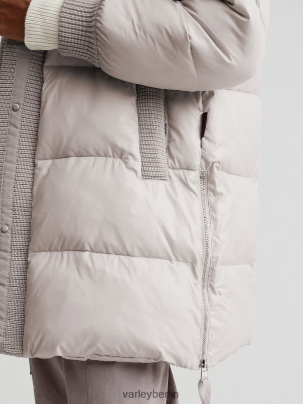 Varley Baldwin-Puffermantel Frauen B2X2PN443 Silberstreif Bekleidung