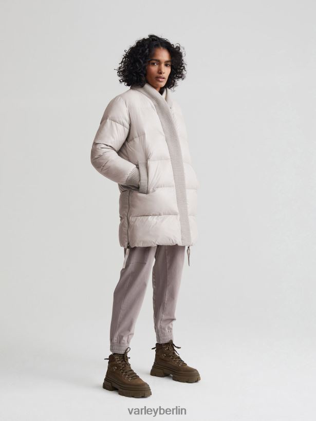 Varley Baldwin-Puffermantel Frauen B2X2PN443 Silberstreif Bekleidung