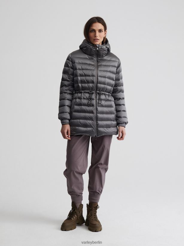 Varley Gibson-Jacke Frauen B2X2PN449 gebürstetes Silbermetallic Bekleidung
