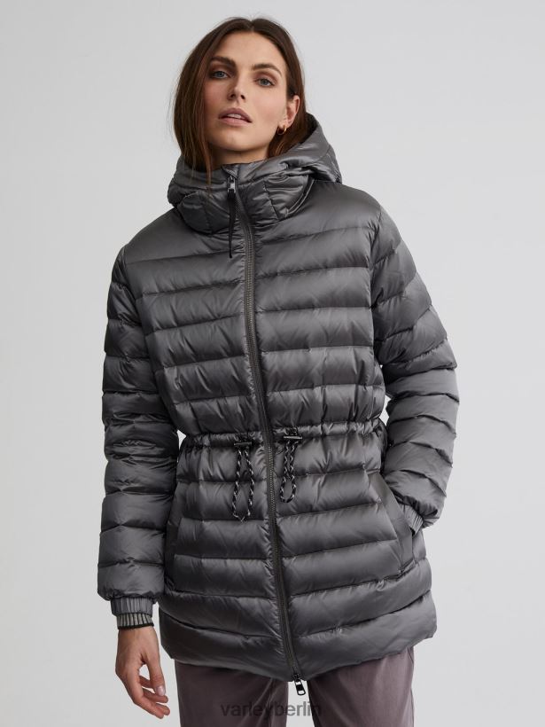 Varley Gibson-Jacke Frauen B2X2PN449 gebürstetes Silbermetallic Bekleidung